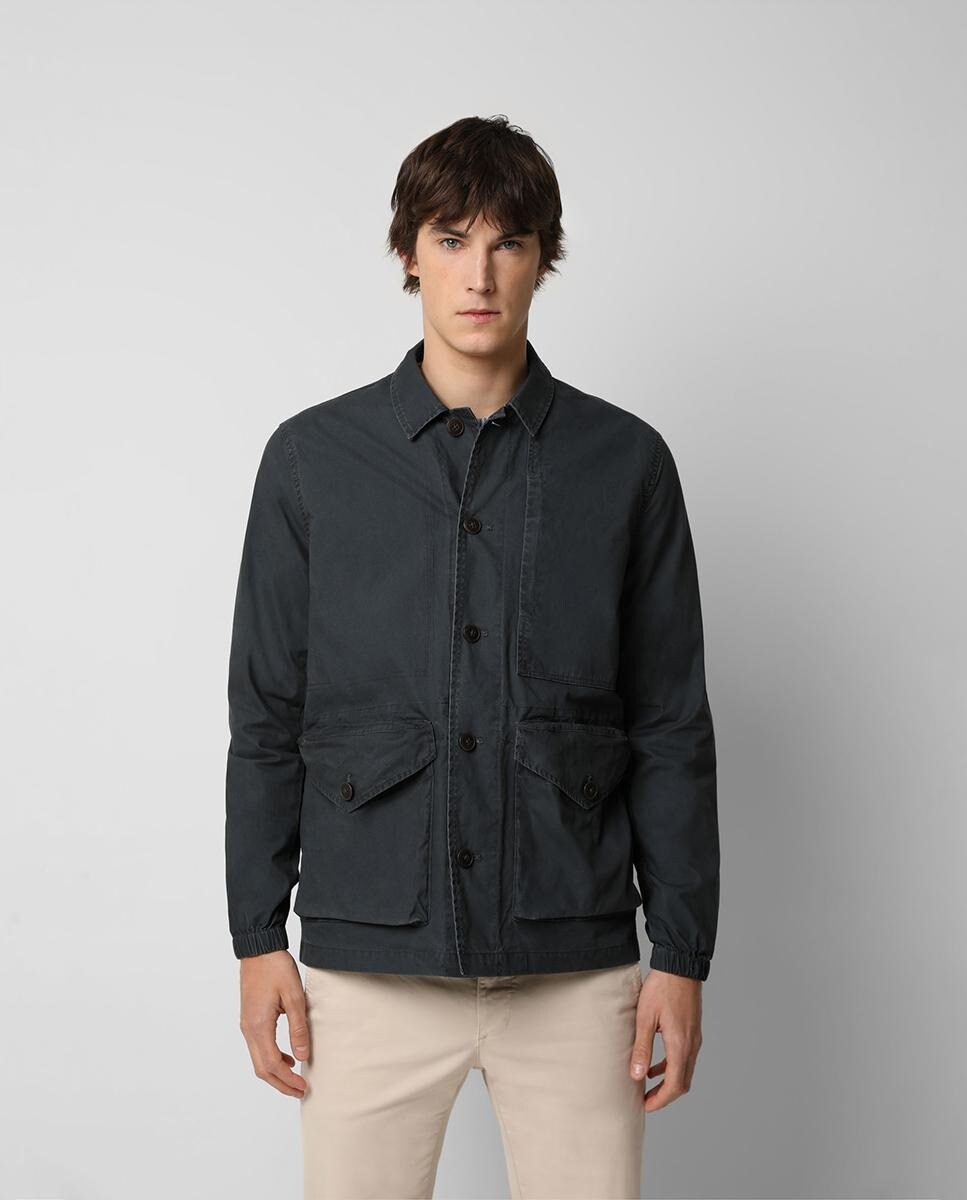 Chaqueta de hombre estilo militar en azul marino · Scalpers · El Corte  Inglés