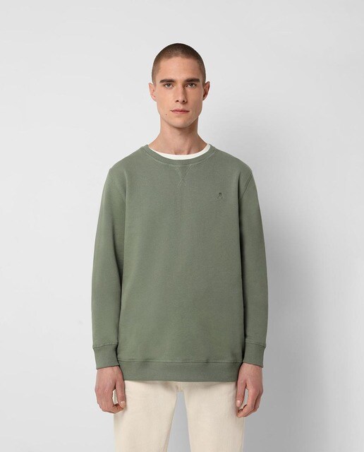 Sudadera de hombre en verde con cuello redondo · Scalpers · El Corte Inglés