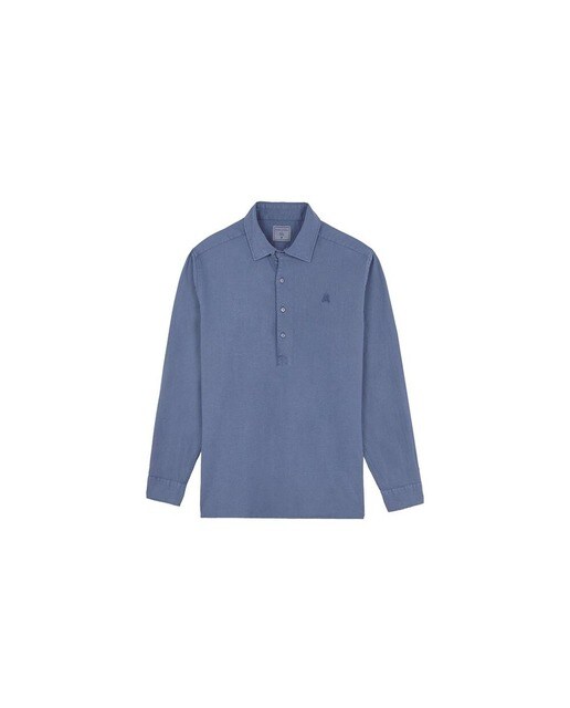 Camisa de hombre regular lisa en azul · Scalpers · El Corte Inglés