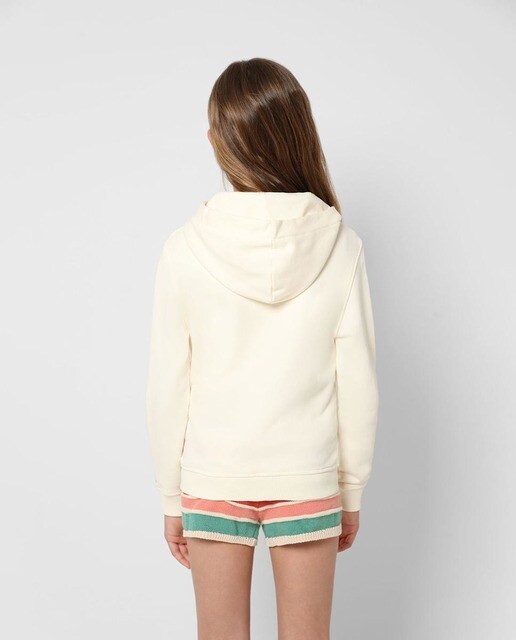 Sudadera de niña con capucha en blanco · Scalpers · El Corte Inglés