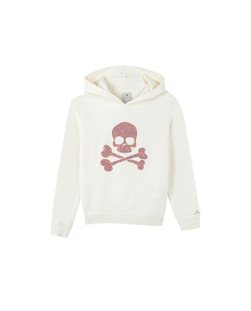 Sudadera de niña con capucha en blanco · Scalpers · El Corte Inglés