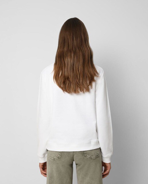 Sudadera de mujer en blanco con print frontal · Scalpers · El Corte Inglés