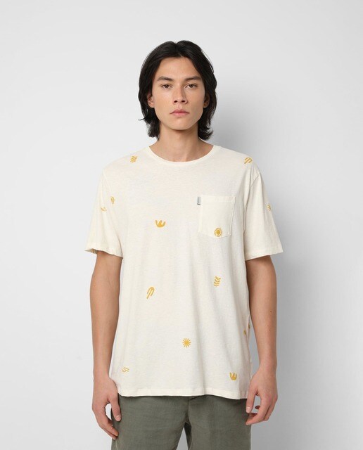 Camiseta de hombre en crema de manga corta · Scalpers · El Corte Inglés