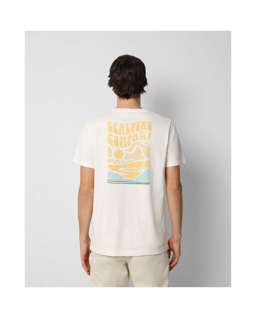Camiseta de hombre en blanco de manga corta · Scalpers · El Corte Inglés