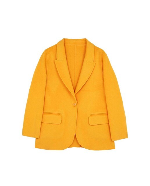 Blazer de mujer en color mostaza con cierre de botón · Scalpers · El Corte  Inglés