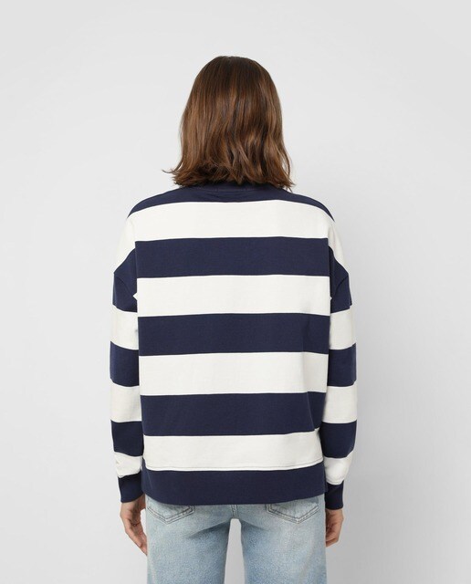 Sudadera de mujer con estampado de rayas y cuello redondo · Scalpers · El  Corte Inglés