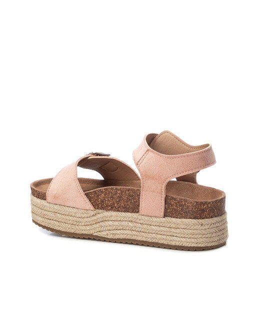Sandalias de plataforma de mujer color nude con cierre de hebilla · Refresh  · El Corte Inglés
