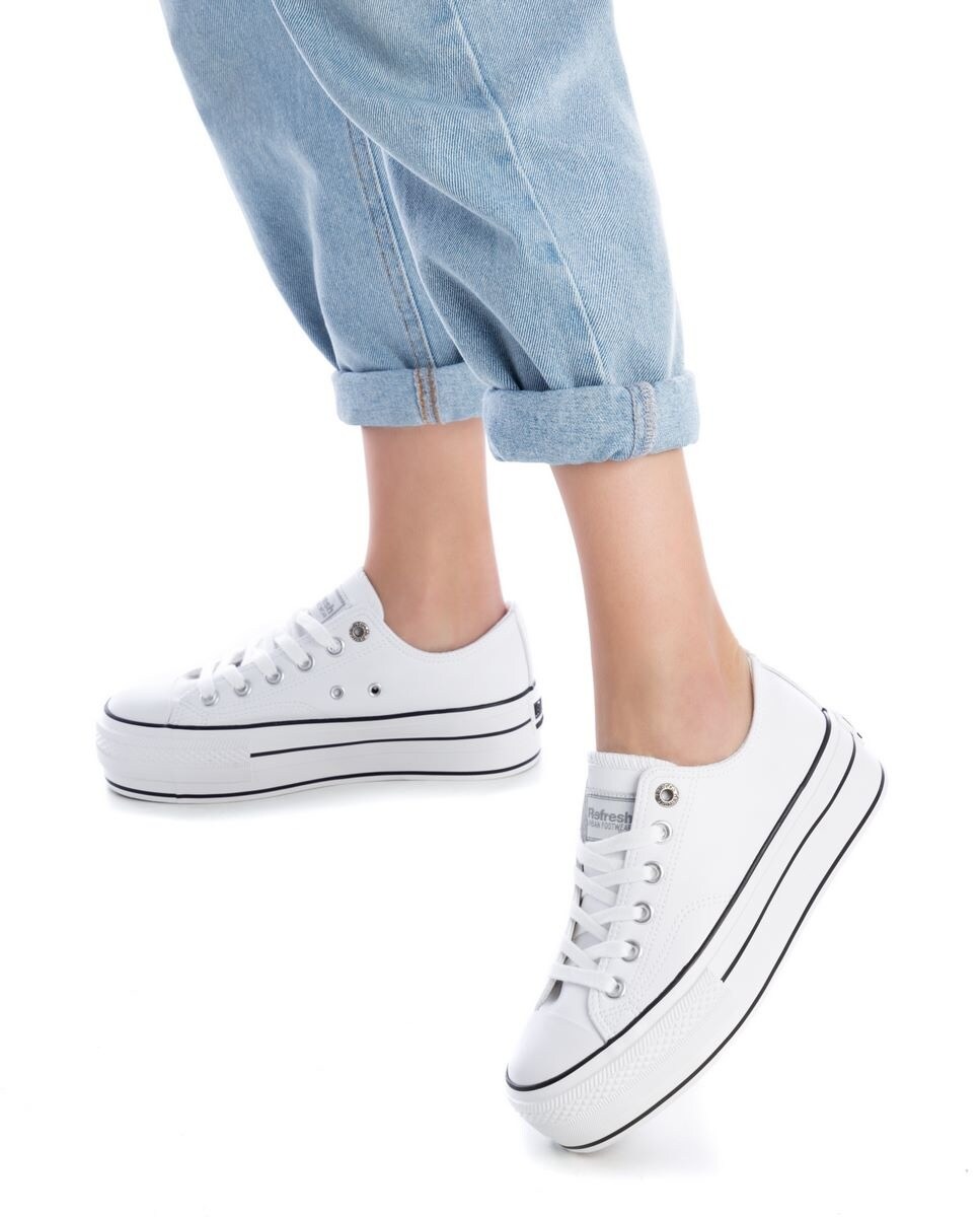 Zapatillas deportivas de mujer color blanco con plataforma · Refresh · El  Corte Inglés