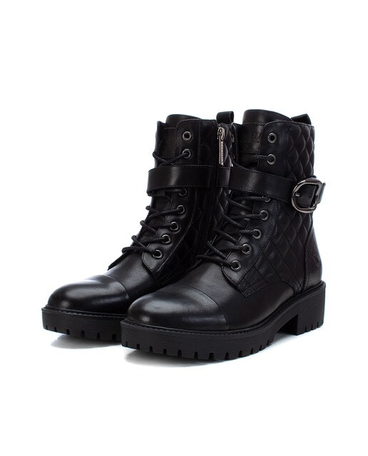 Botines de mujer de piel color negro con cierre de cremallera · Carmela ·  El Corte Inglés
