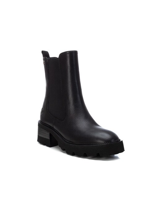 Botines de mujer de piel color negro con cierre de cremallera · Carmela ·  El Corte Inglés