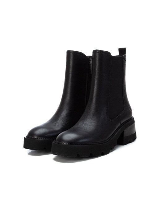 Botines de mujer de piel color negro con cierre de cremallera · Carmela ·  El Corte Inglés