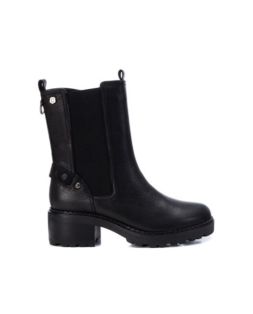 Botines de mujer de piel color negro con cierre de cremallera · Carmela ·  El Corte Inglés