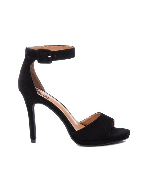Sandalias de tacón de mujer color negro con cierre de hebilla · Xti · El  Corte Inglés