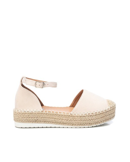 Alpargatas de plataforma de mujer color beige con cierre de hebilla · Xti · El  Corte Inglés