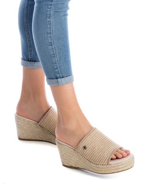 Sandalias de cuña de mujer de rafia color marrón · Refresh · El Corte Inglés