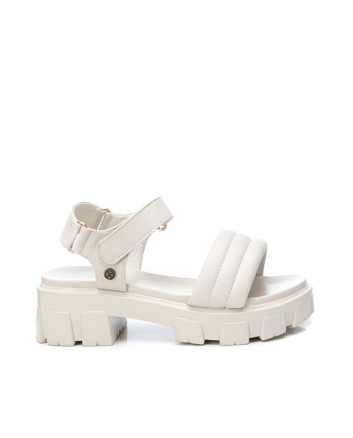 Sandalias de tacón de mujer color blanco con cierre de hebilla · Xti · El  Corte Inglés