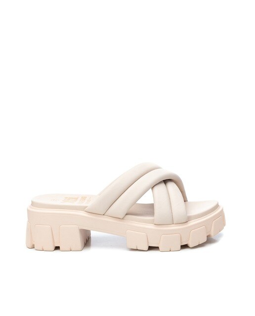 Sandalias de tacón de mujer cruzadas color blanco · Xti · El Corte Inglés