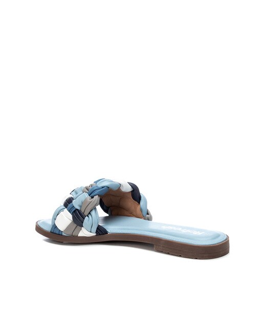 Sandalias planas de mujer con tiras entrelazadas color azul · Refresh · El  Corte Inglés