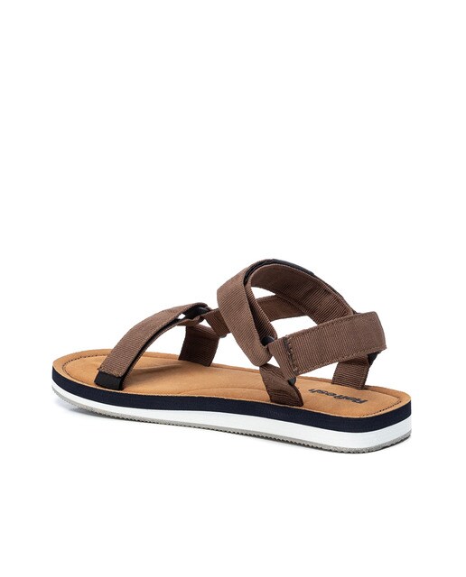 Sandalias de hombre color marrón con cierre adherente · Refresh · El Corte  Inglés