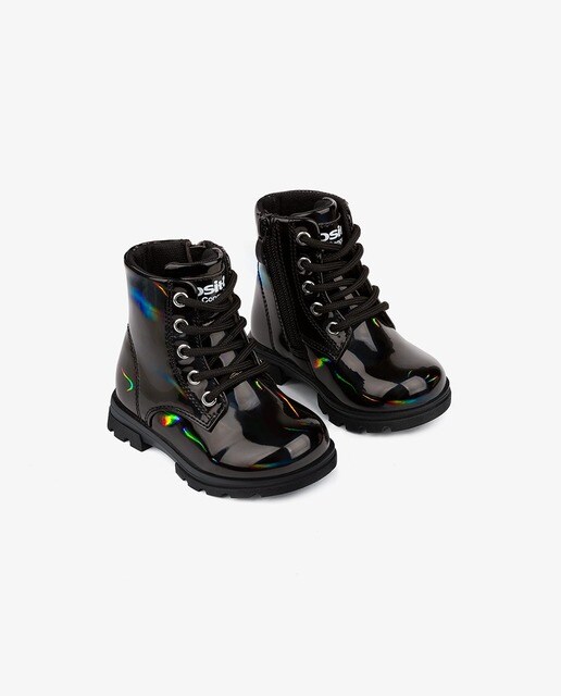Comprar Conguitos Bota Charol Gris Acolchado Glitter - Calzados Pasos