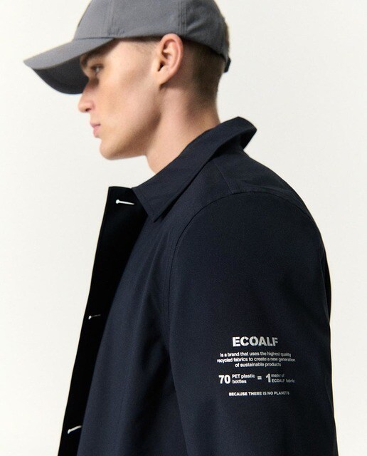Chaqueta de hombre lisa en azul marino · Ecoalf · El Corte Inglés