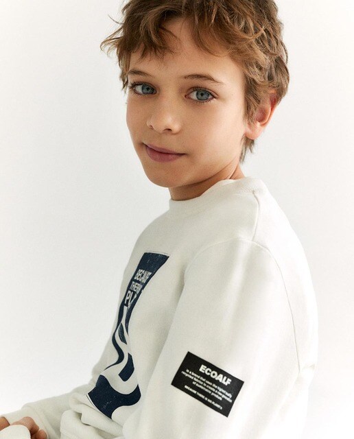 Sudadera de algodón orgánico en blanco · Ecoalf · El Corte Inglés