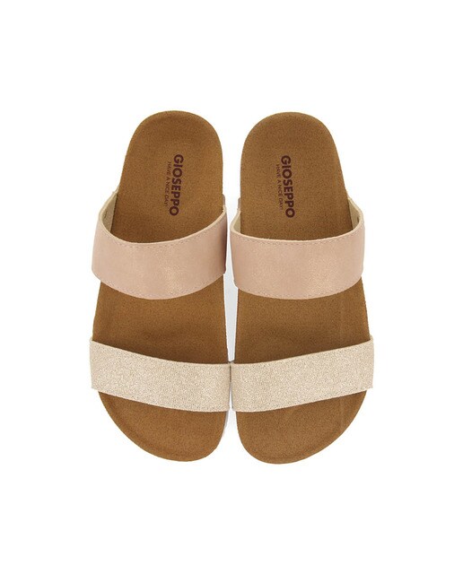 Chanclas de mujer doradas con dos bandas metalizadas · Gioseppo · El Corte  Inglés