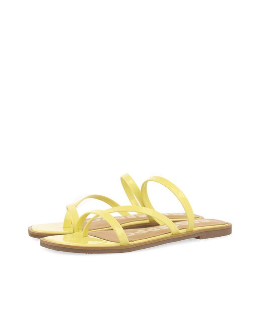 Sandalias planas de mujer de piel color amarillo · Gioseppo · El Corte  Inglés