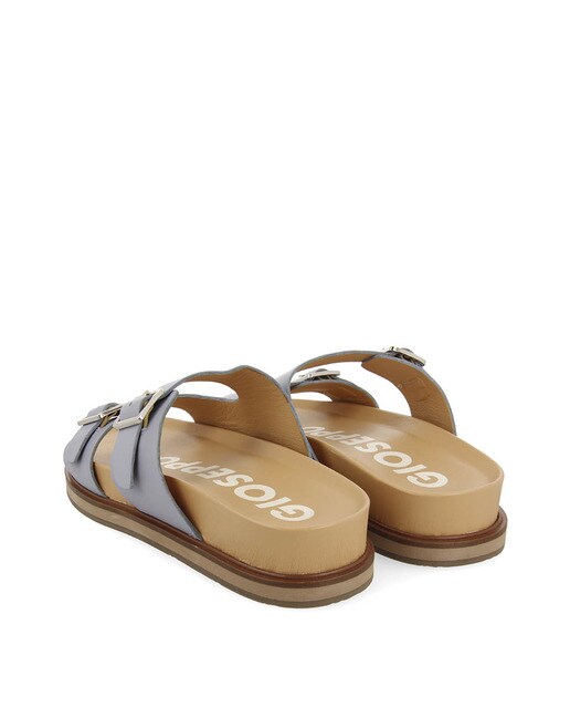 Sandalias planas de mujer de piel color azul · Gioseppo · El Corte Inglés
