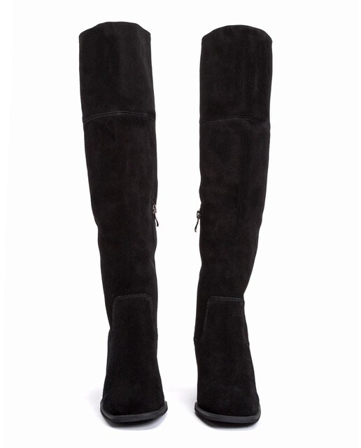 Botas de mujer de ante de caña alta en negro · Alma en Pena · El Corte  Inglés