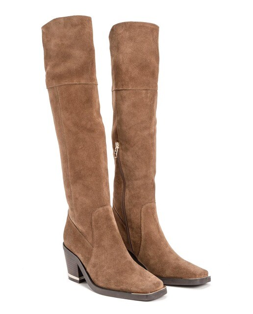 Botas de mujer de ante de caña alta en marrón · Alma en Pena · El Corte  Inglés