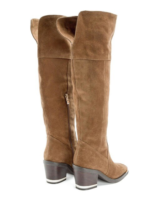 Botas de mujer de ante de caña alta en marrón · Alma en Pena · El Corte  Inglés