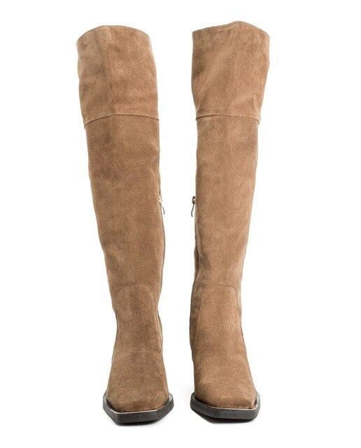 Botas de mujer de ante de caña alta en marrón · Alma en Pena · El Corte  Inglés