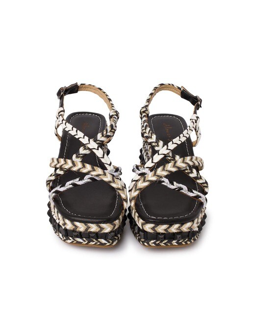 Sandalias de plataforma de mujer de piel en negro · Alma en Pena · El Corte  Inglés