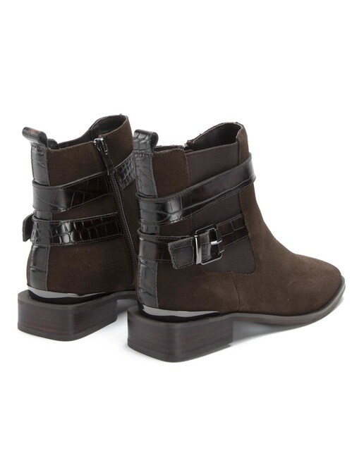 Botines de mujer de ante en marrón oscuro · Alma en Pena · El Corte Inglés