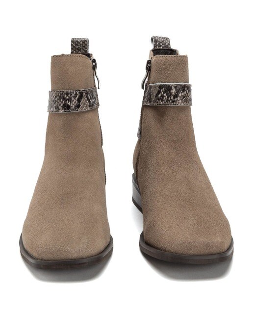 Botines de mujer de ante en topo · Alma en Pena · El Corte Inglés