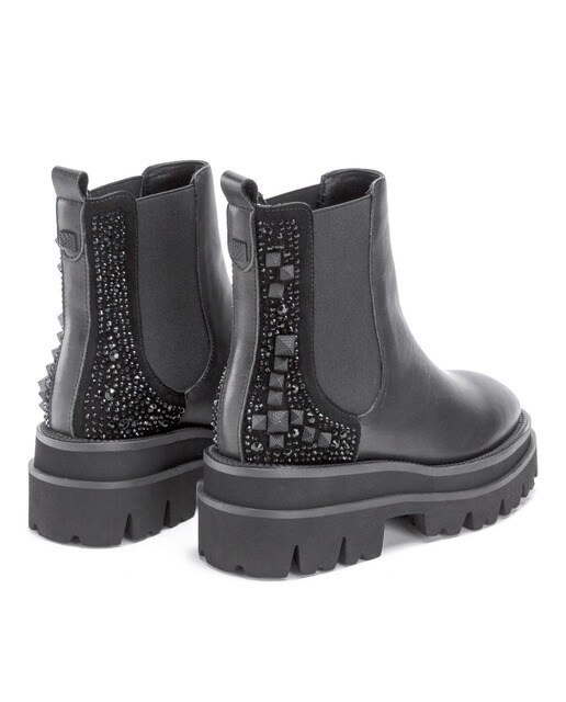 Botines de mujer de piel en negro con tachuelas · Alma en Pena · El Corte  Inglés
