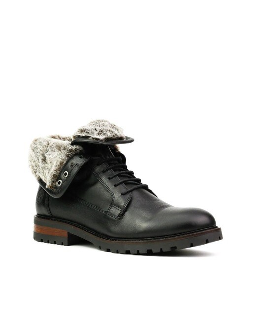 Botas de hombre de piel en negro con forro de pelo · Coronel Tapiocca · El  Corte Inglés
