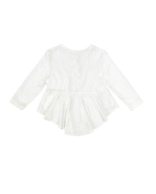 Chaqueta de niña de punto tipo bolero circular en vigoré color crudo ·  Amaya Fashion For Kids · El Corte Inglés