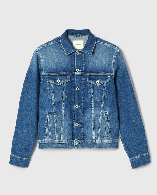 Cazadora de hombre vaquera fit regular en color azul · Pepe Jeans · El  Corte Inglés