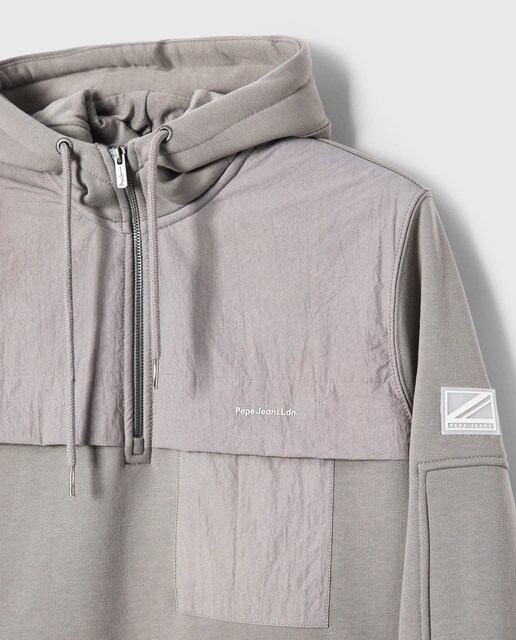 Sudadera de hombre en color gris con capucha y cremallera · Pepe Jeans · El  Corte Inglés