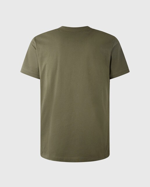 Camiseta de hombre en color verde oscuro de manga corta · Pepe Jeans · El  Corte Inglés