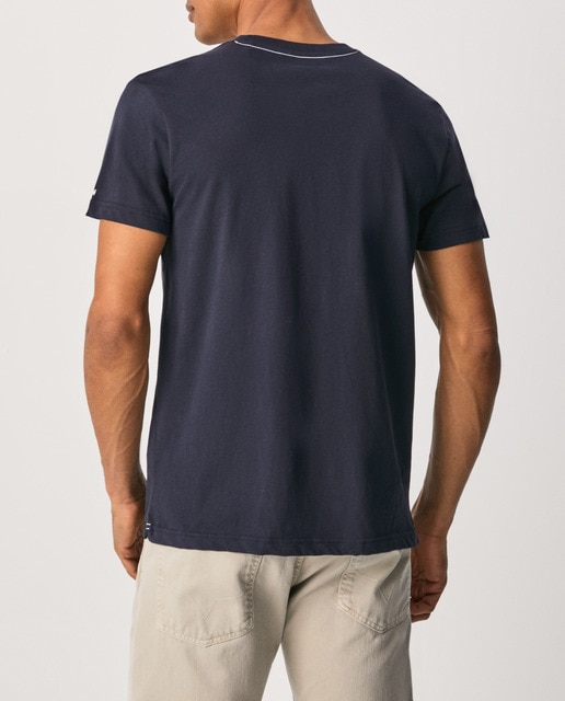 Camiseta de hombre en color azul marino de manga corta · Pepe Jeans · El  Corte Inglés
