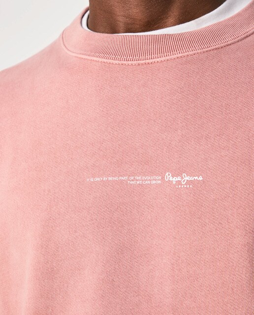 Sudadera de hombre en color rosa con cuello redondo · Pepe Jeans · El Corte  Inglés