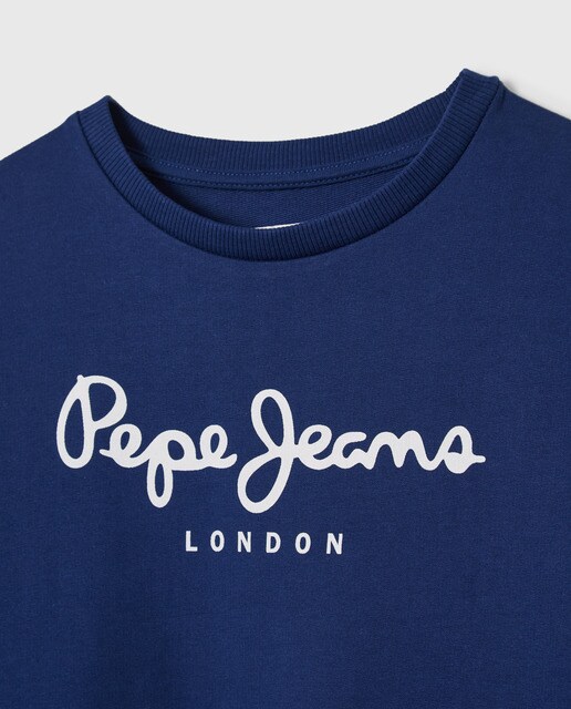 Sudadera de niño en felpa con logo frontal · Pepe Jeans · El Corte Inglés