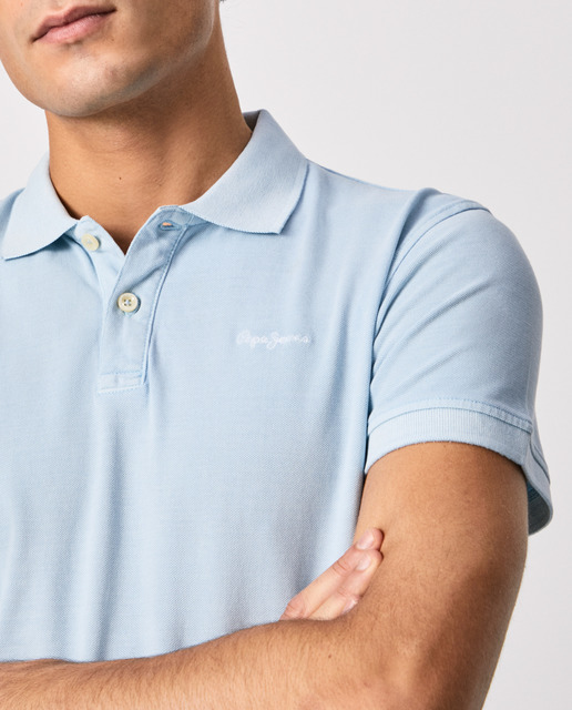 Polo piqué de hombre de manga corta con logo bordado · Pepe Jeans · El  Corte Inglés