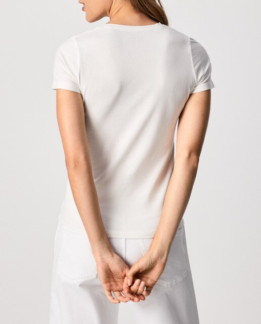 Camiseta de mujer manga corta con logo frontal estampado · Pepe Jeans · El  Corte Inglés