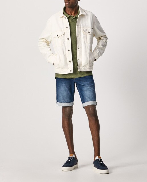 Bermuda vaquera de hombre lisa en color azul · Pepe Jeans · El Corte Inglés