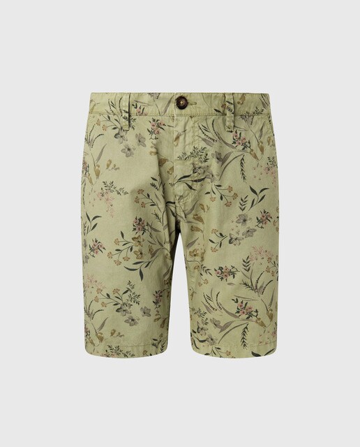 Bermuda de hombre con estampado de flores en color verde claro · Pepe Jeans  · El Corte Inglés