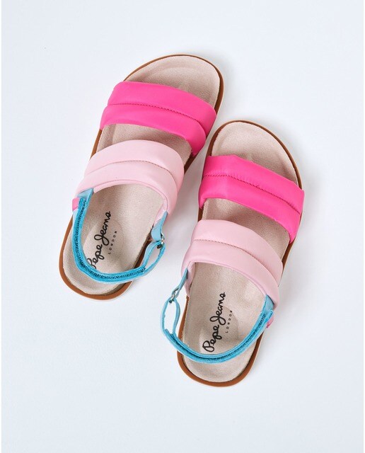 Sandalias de niña multicolor con detalles acolchados · Pepe Jeans · El  Corte Inglés